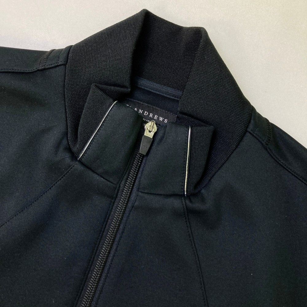 サイズ：M ST ANDREWS セントアンドリュース  ジップジャケット  ブラック系 [240101437894] ゴルフウェア メンズ ストスト サイズ：M ST ANDREWS セントアンドリュース ジップジャケット