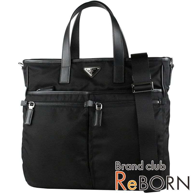 prada ナイロントートバッグ ギャランティカード完備 2wayナイロン