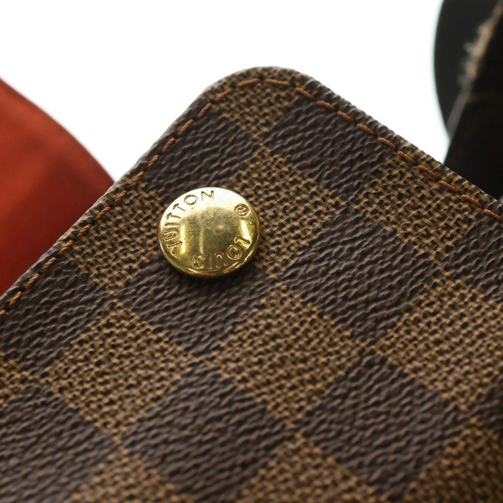 LOUIS VUITTON ルイヴィトン ダミエ ナヴィグリオ ショルダーバッグ ブラウン ゴールド金具 レザー×PVC N45255 WWW_KARIMZIABAT_FR