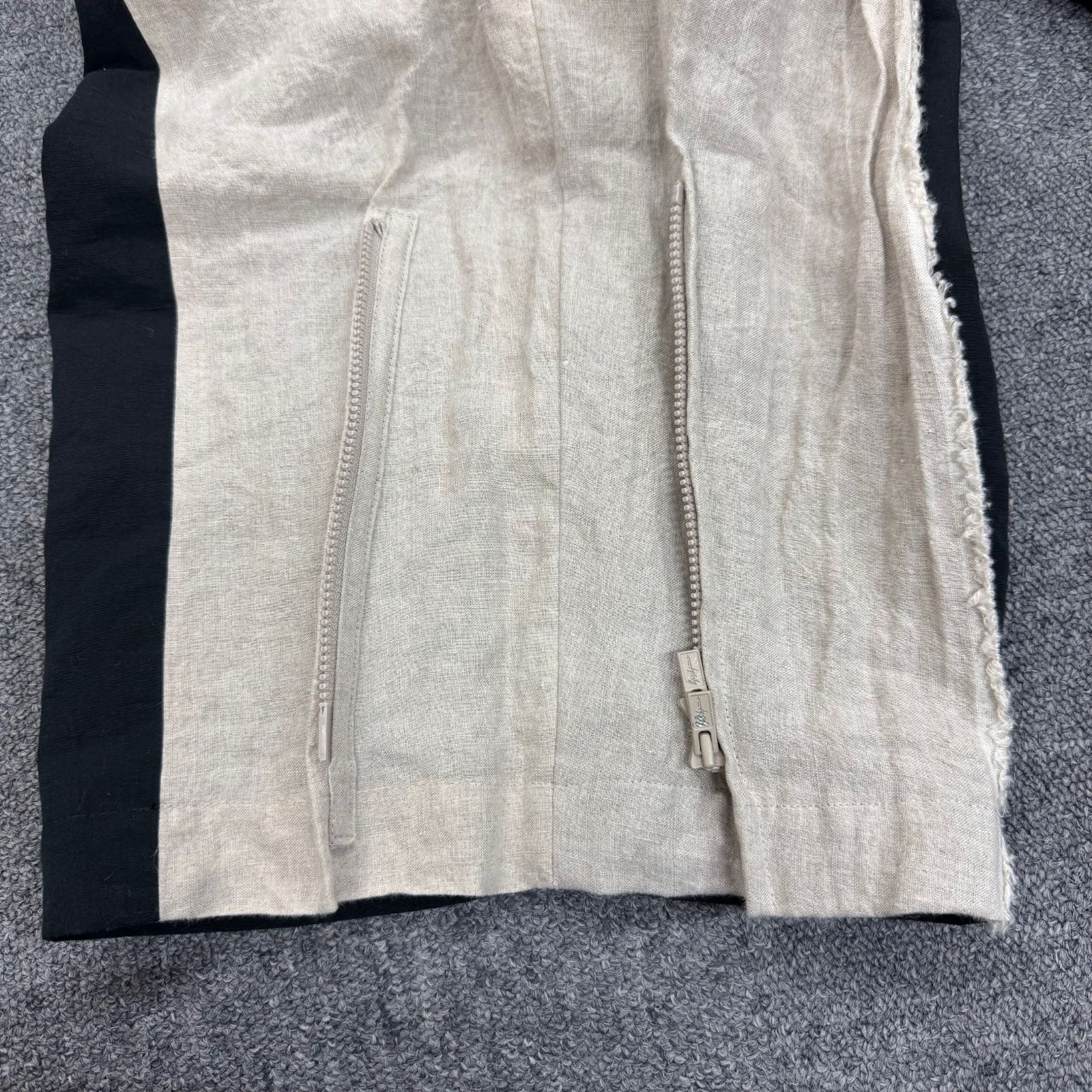 参考上代85800円 yohji yamamoto pour homme 22SS 生成切脇ファスナーP 