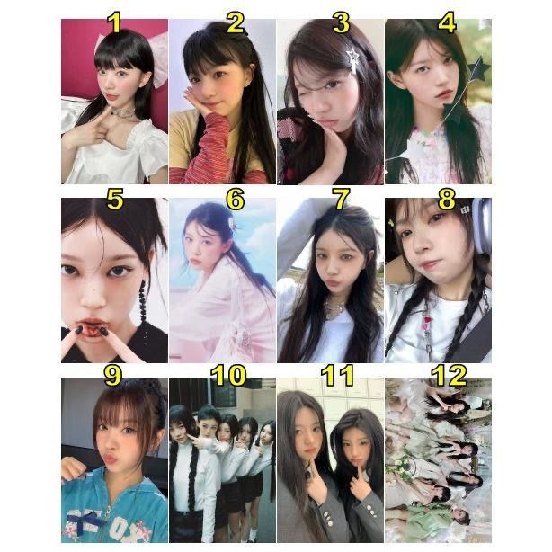 K-POP グッズ ILLIT アイリット MOKA モカ トレカ 風 フォトカード