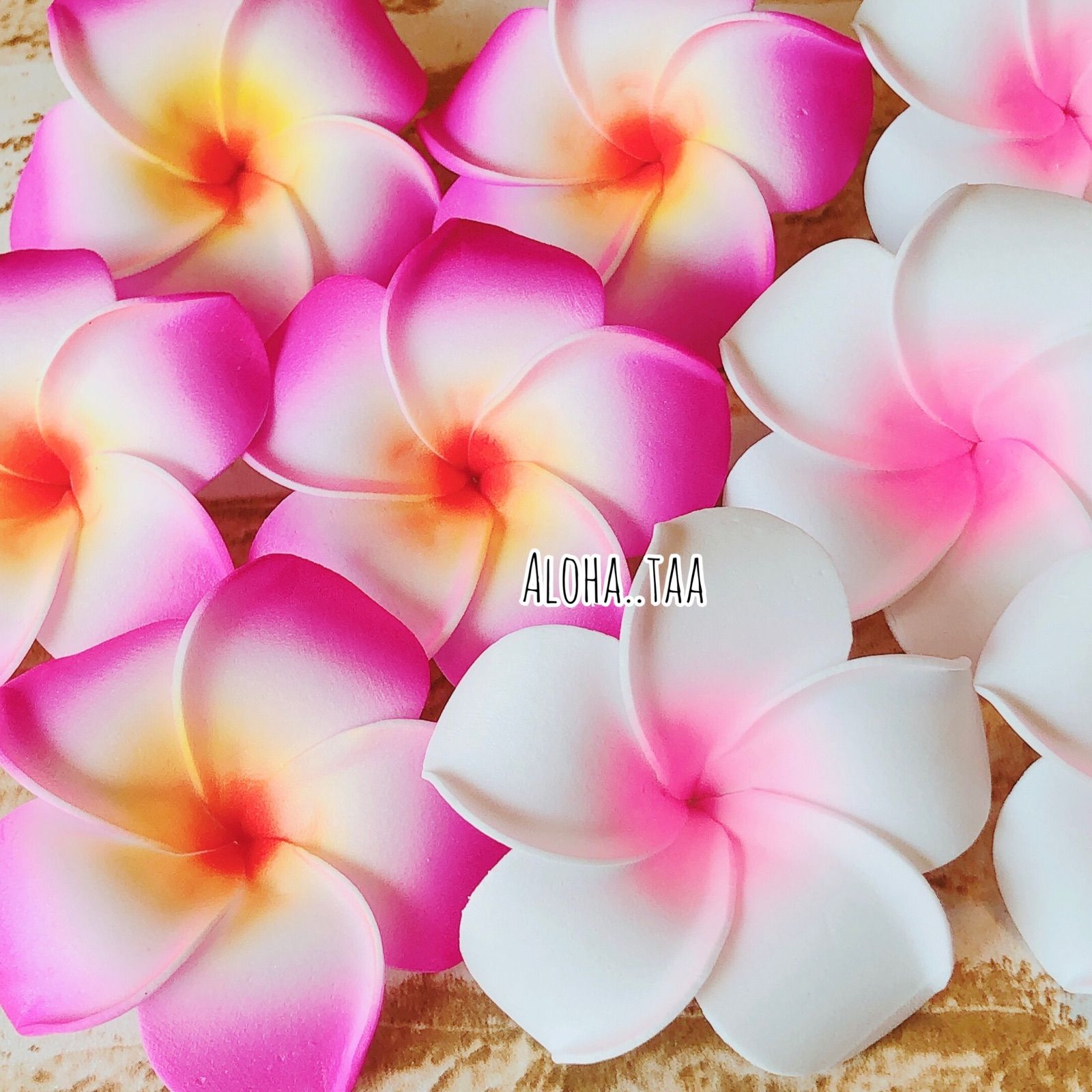 メルカリshops プルメリア 造花 約6cm 10個セット No 611