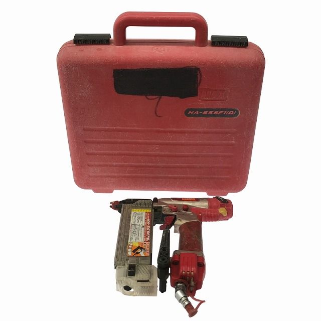 マックス MAX 釘打機 スーパーネイラ HA-55SF1(D) 動作未確認品 管JARR