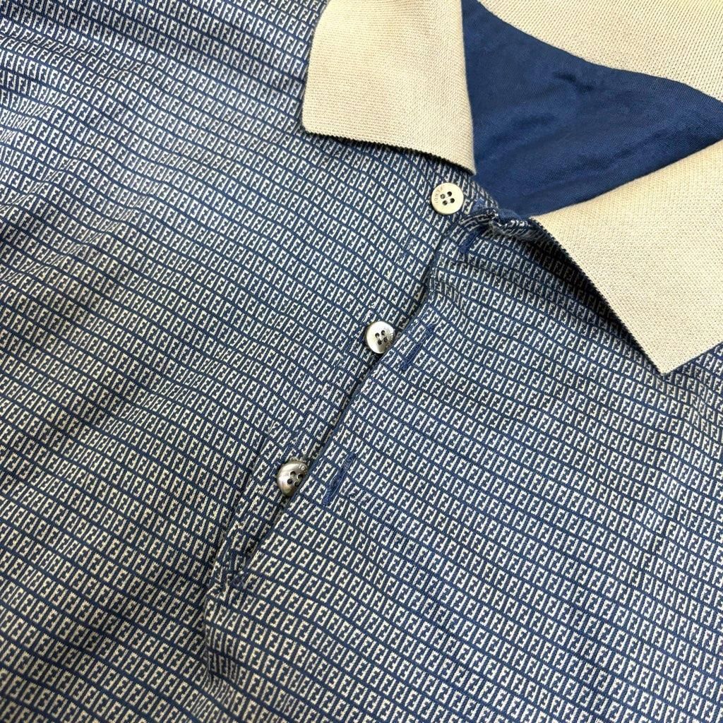 FENDI 正規品　長袖　ポロシャツ　ズッカ柄　サイズ50　リバーシブル FENDI 正規品 長袖 ポロシャツ ズッカ柄 サイズ50 リバーシブル