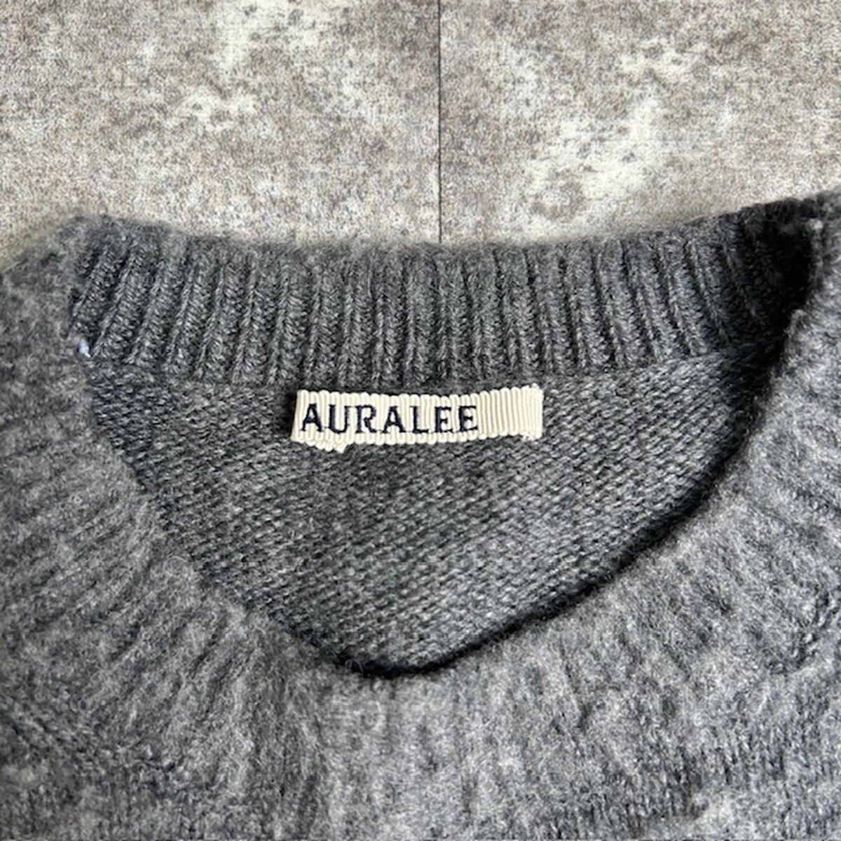 AURALEE オーラリー 24AW BRUSHED WOOL CASHMERE SILK KNIT シャギー 