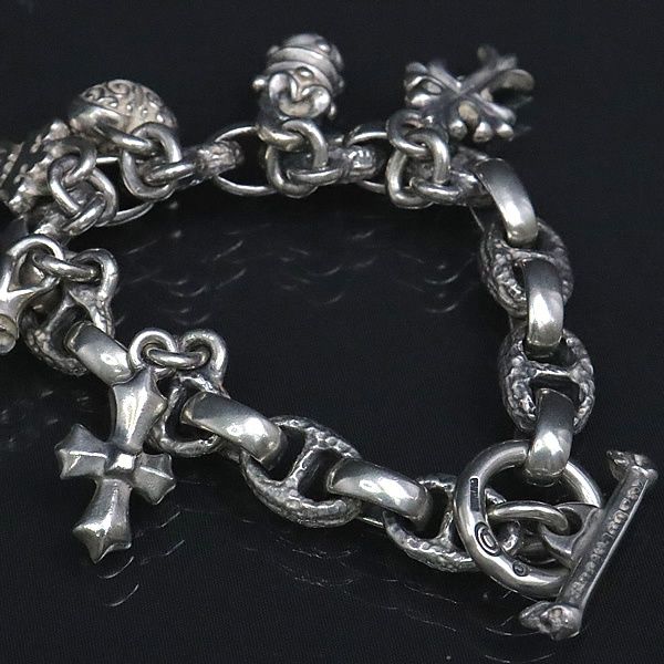 Gaboratory Gabor / ブレスレット 1スパイク パンサー Half Skull On