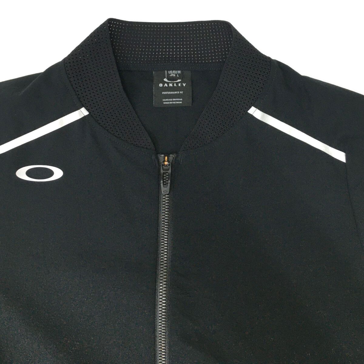 coco 中古 オークリー OAKLEY レディース ブルゾン L 黒 ブラック 長袖ダブルジップ 薄手 レターパックプラス発送可 86694 中古 レディース オークリー OAKLEY ブルゾン L 黒 ブラック