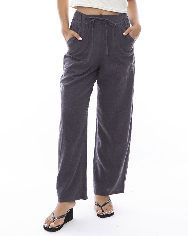 2024春夏 新品【BILLABONG/ビラボン】EASY LONG PANTS ワイドパンツ BSD レディース BE013-702