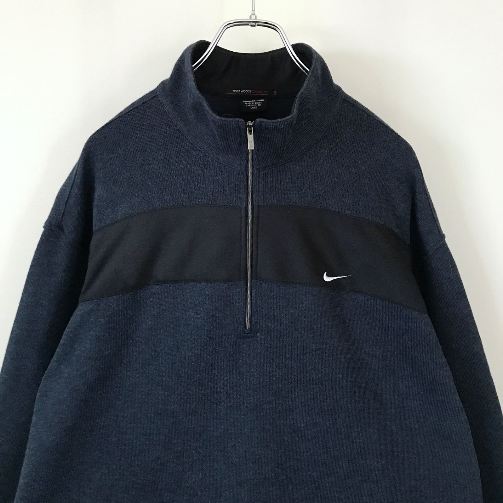 廃番【ナイキ】タイガーウッズコレクション ハーフジップニット