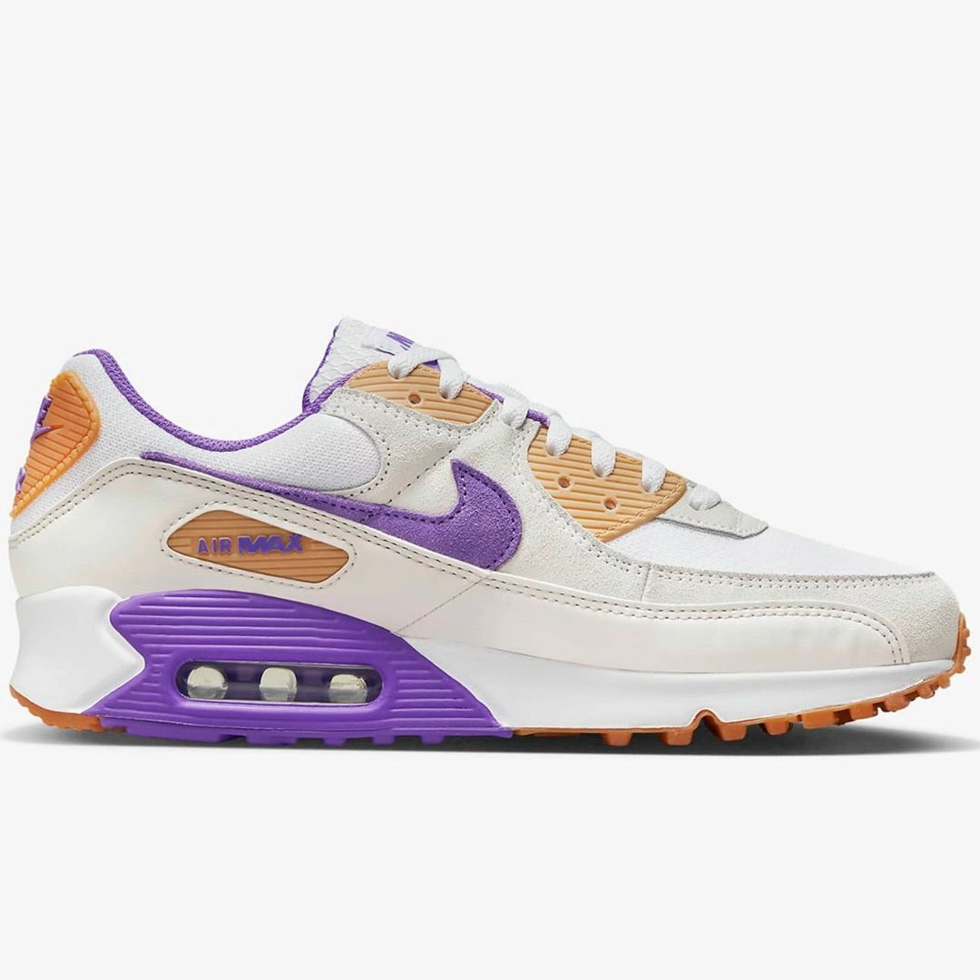 NIKE ナイキ エアマックス 90 パープル メンズ ホワイト