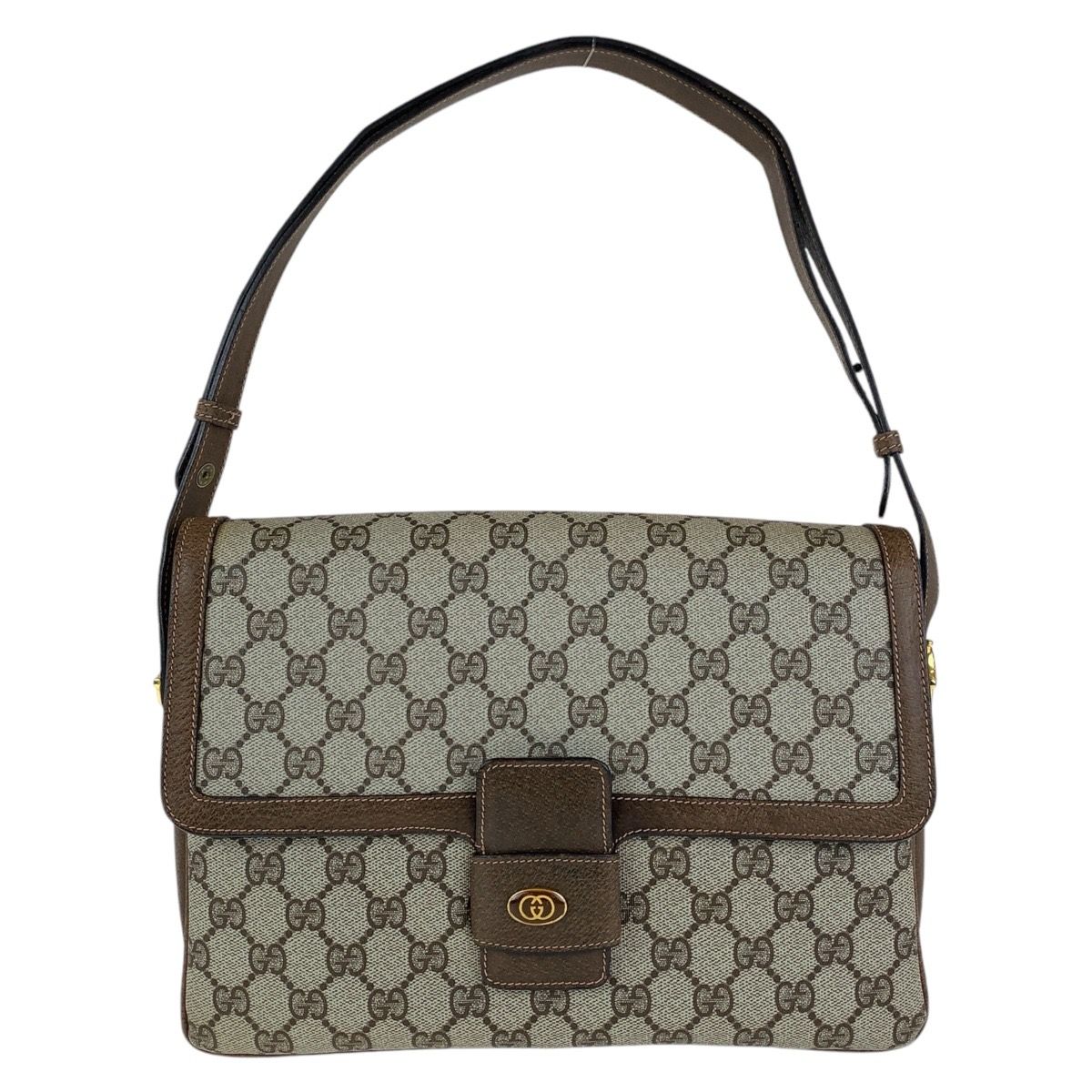 GUCCI グッチ オールドグッチ ブラウン ゴールド金具 GG GUCCI グッチ オールドグッチ ブラウン ゴールド金具 GG