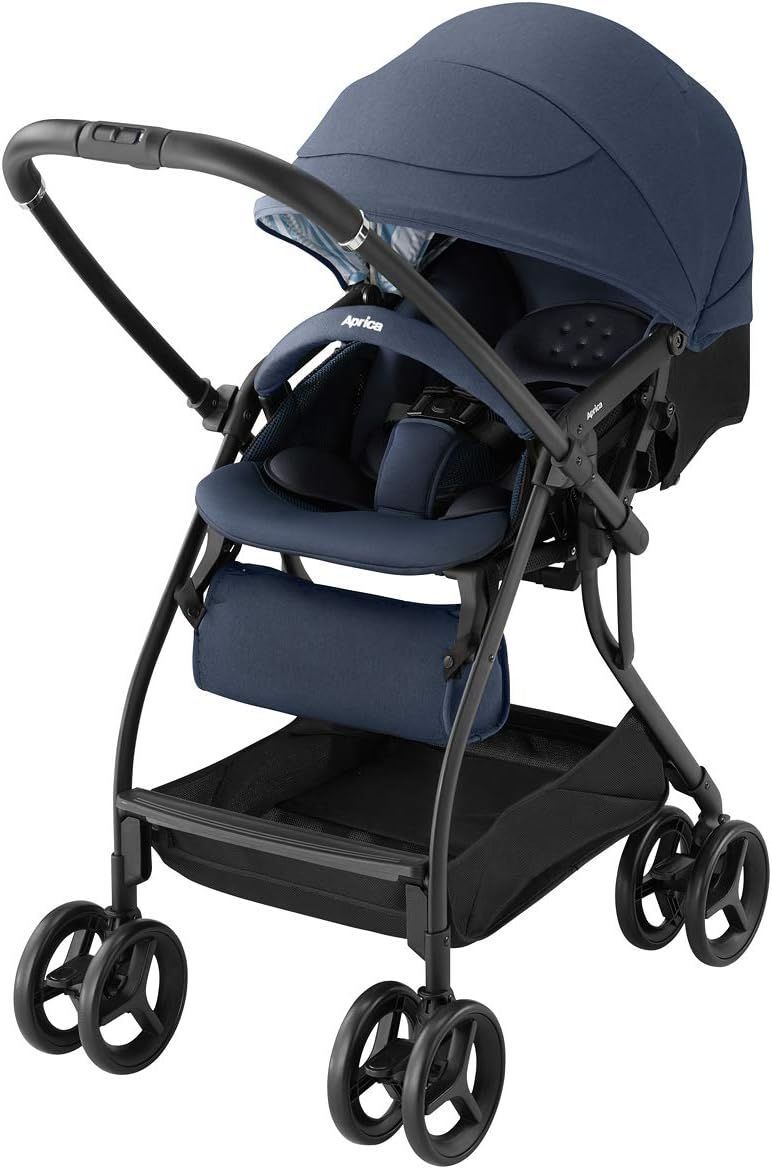 【新品・未開封品】Aprica A型ベビーカー ルンルン ネイビー 2129309 R0122 0124ML005 0020240122297894