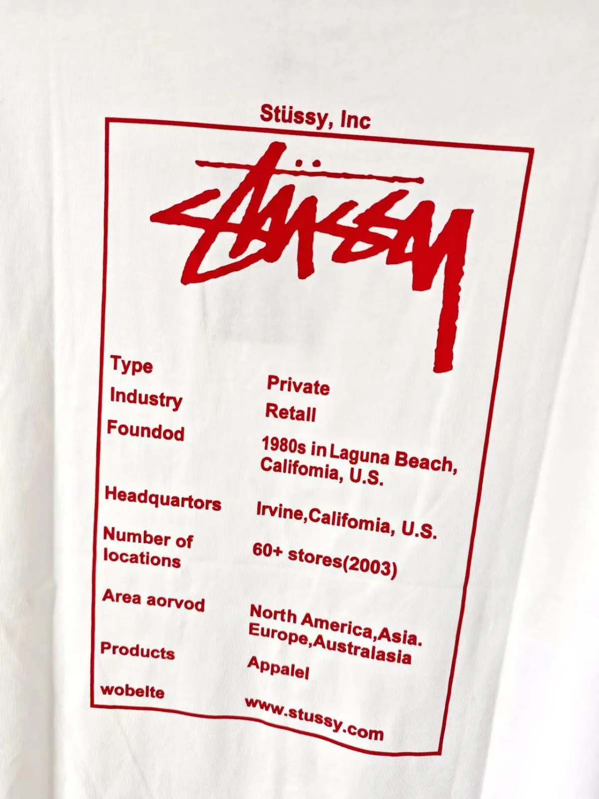 新作◆STUSSY ステューシー◆Wiki Tee Tシャツ　ユニセックス