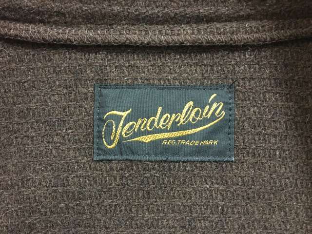 中古】 日本製 TENDERLOIN テンダーロイン ウールジャケット スナップボタン ブルゾン 地紋