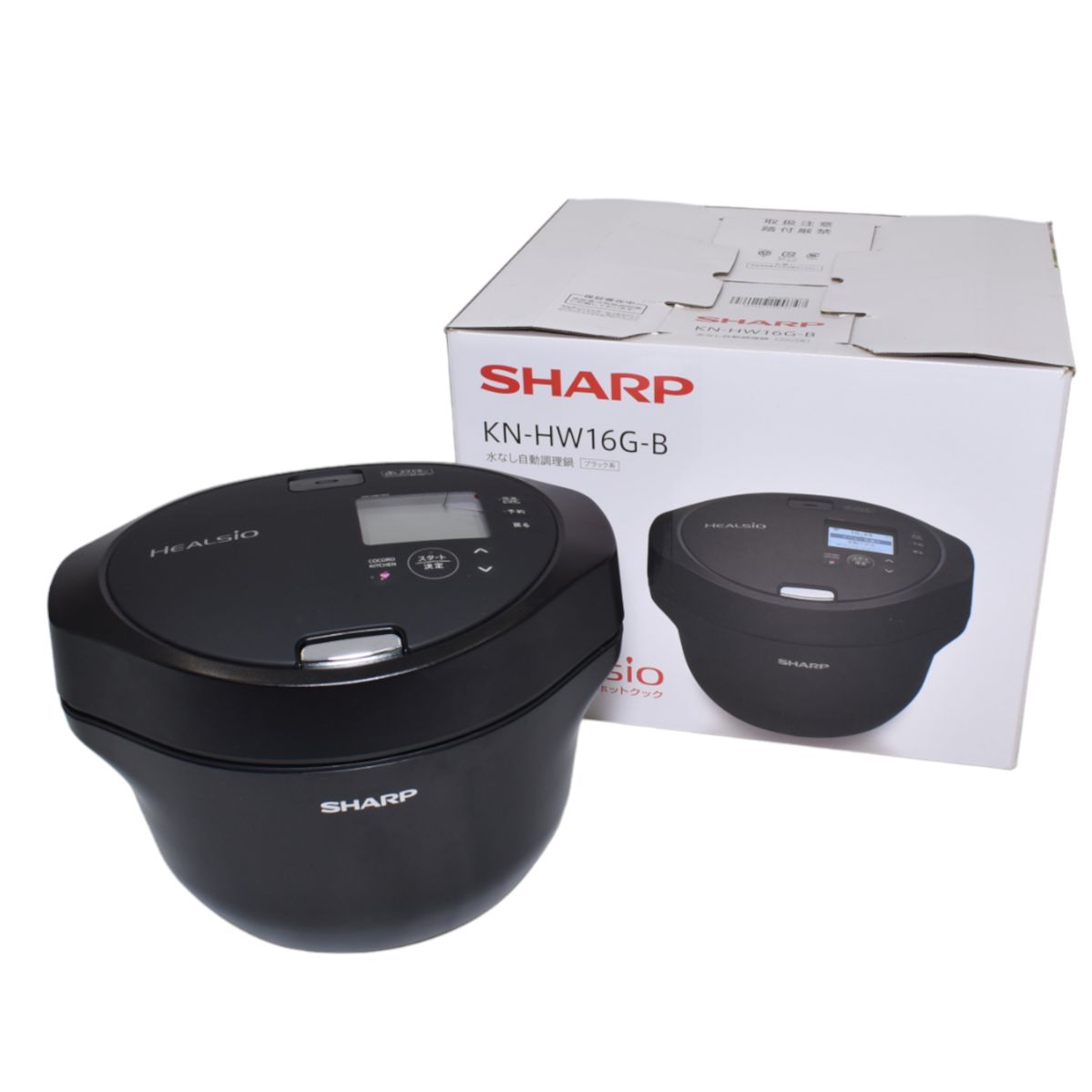 [中古] SHARP ヘルシオ ホットクック KN-HW16G-B SHARP ヘルシオホットクック KN-HW16G-B （ブラック） ヘルシオ
