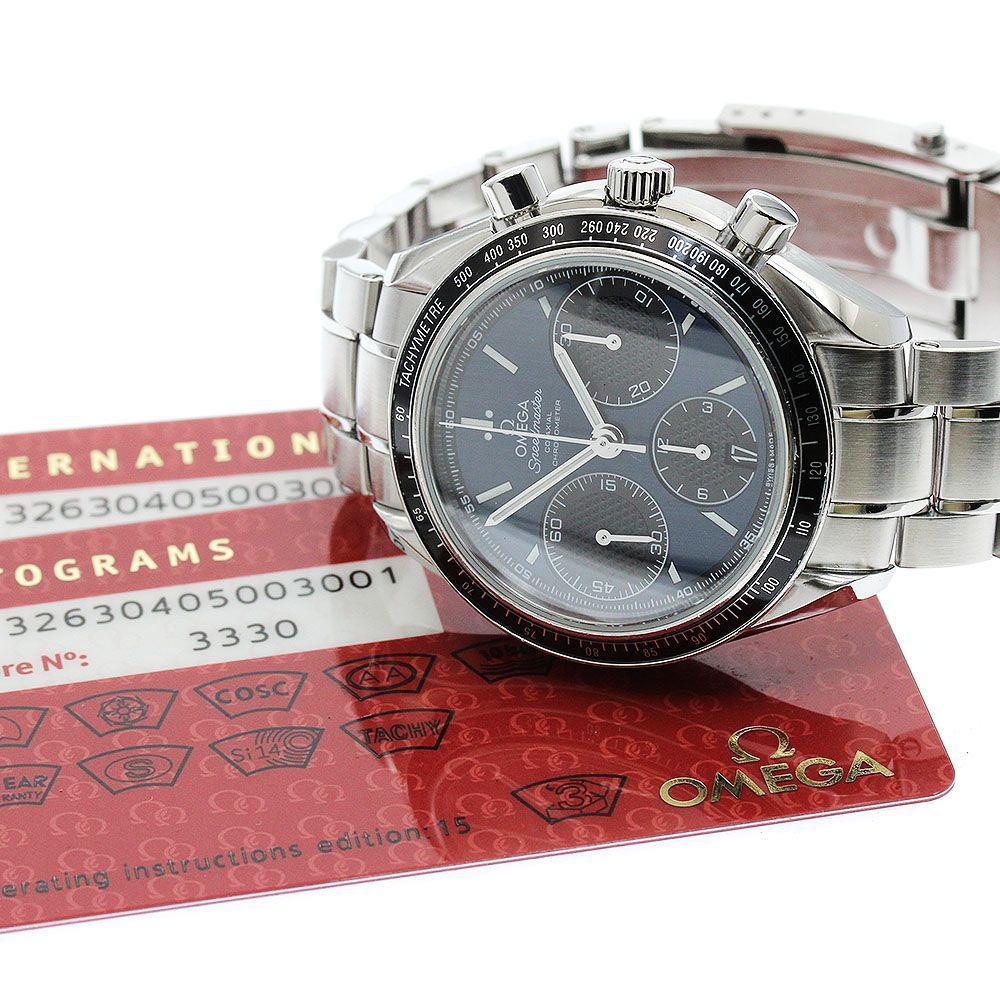 デッドストック級 保証書付 稼働 良品 オメガ スピードマスター 3510.61 57540478 AT 赤文字盤 メンズ腕時計 KOR 5767ABC6486920