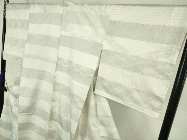 平和屋本店□極上 本場縞大島紬 誠織り くぼた謹製 証紙付き 逸品 未