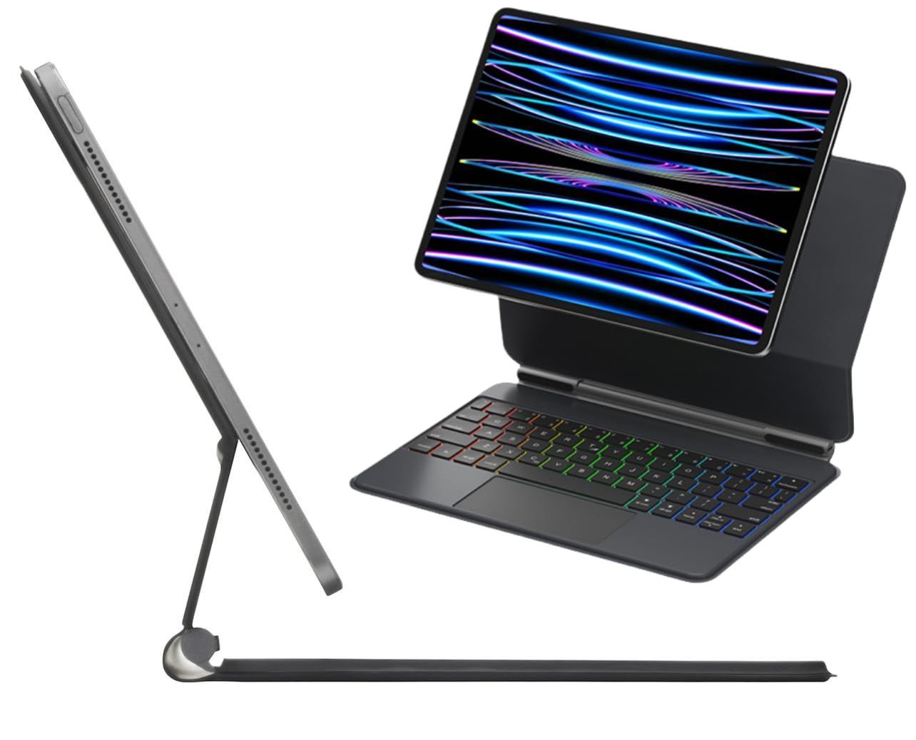 本日のみ特価【最新機種対応】logi iPad用キーボードケース グレー