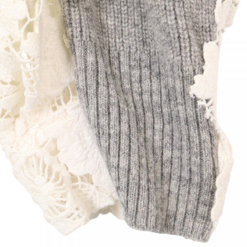 売り尽くし】Sacai サカイ カーディガン レースドッキング ニット 長袖