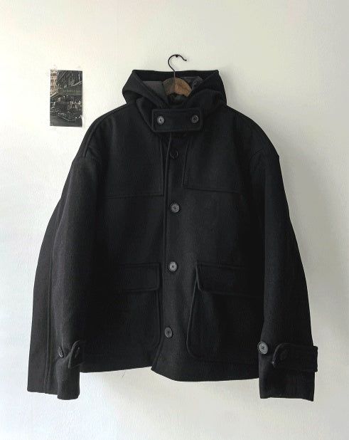 COSYHARU公式 フード付きハーフダッフルコート