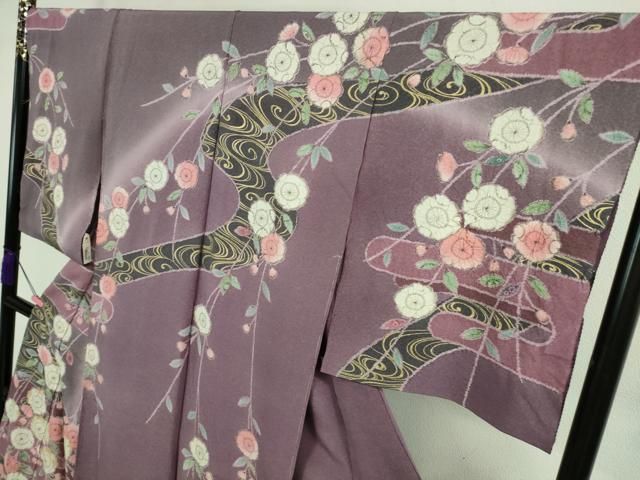 平和屋着物■極上　訪問着　辻が花　暈し染め　金彩　仮絵羽　逸品　未使用　DZAA9928kh5 平和屋着物□極上 訪問着 辻が花 暈し染め 金彩 仮絵羽 逸品 未使用