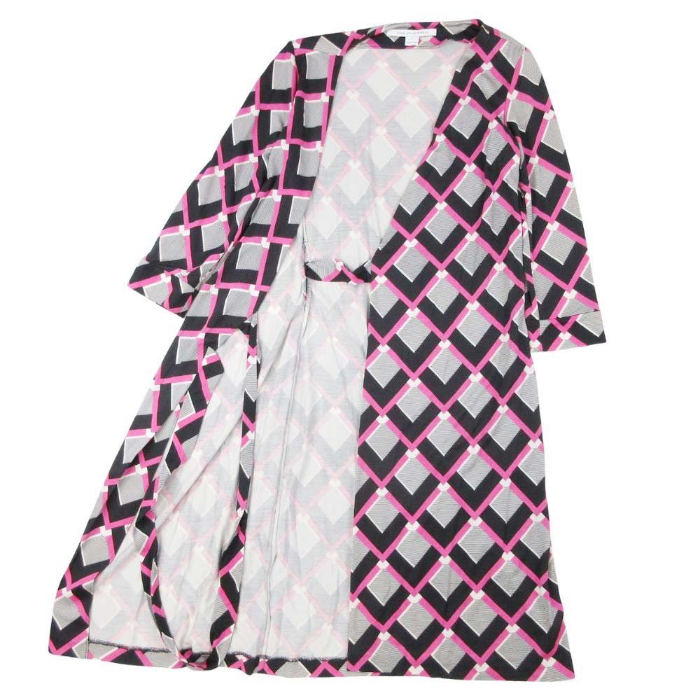 専用【美品】DIANE von FURSTENBERG幾何学模様ドレスワンピース 美品 DIANE von FURSTENBERG ダイアンフォンファステンバーグ