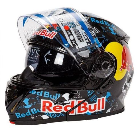 システム 内蔵レンズ ヘルメット フルフェイスヘルメット レッドブルー