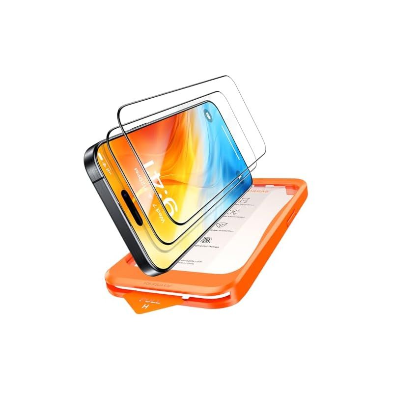 TORRAS 強化ガラス For iPhone 16 ガラスフィルム For iPhone15