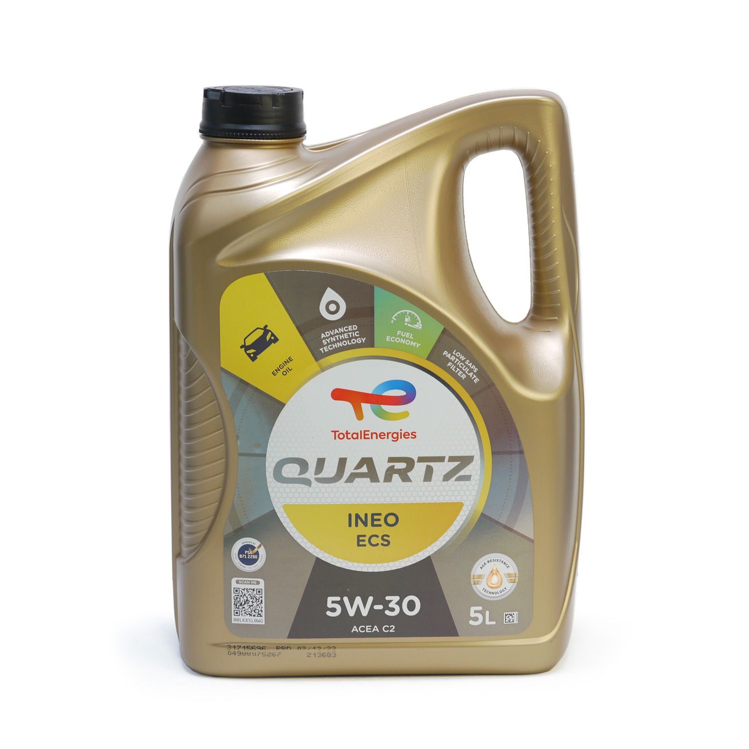 トタル TOTAL オイル QUARTZ INEO ECS 5W-30 5L プジョー シトロエン ACEA C2 XTENDINDONESIA_CO_ID