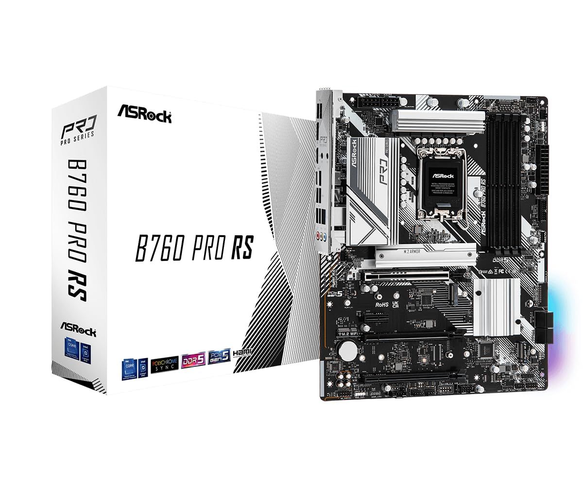 ASRock マザーボード B760 Pro RS Intel 第12世代 13世代 CPU LGA1700 対応 B760チップセット DDR5 ATX マザーボード 正規代理店品 5. DDR5 ATX エントリーモデル
