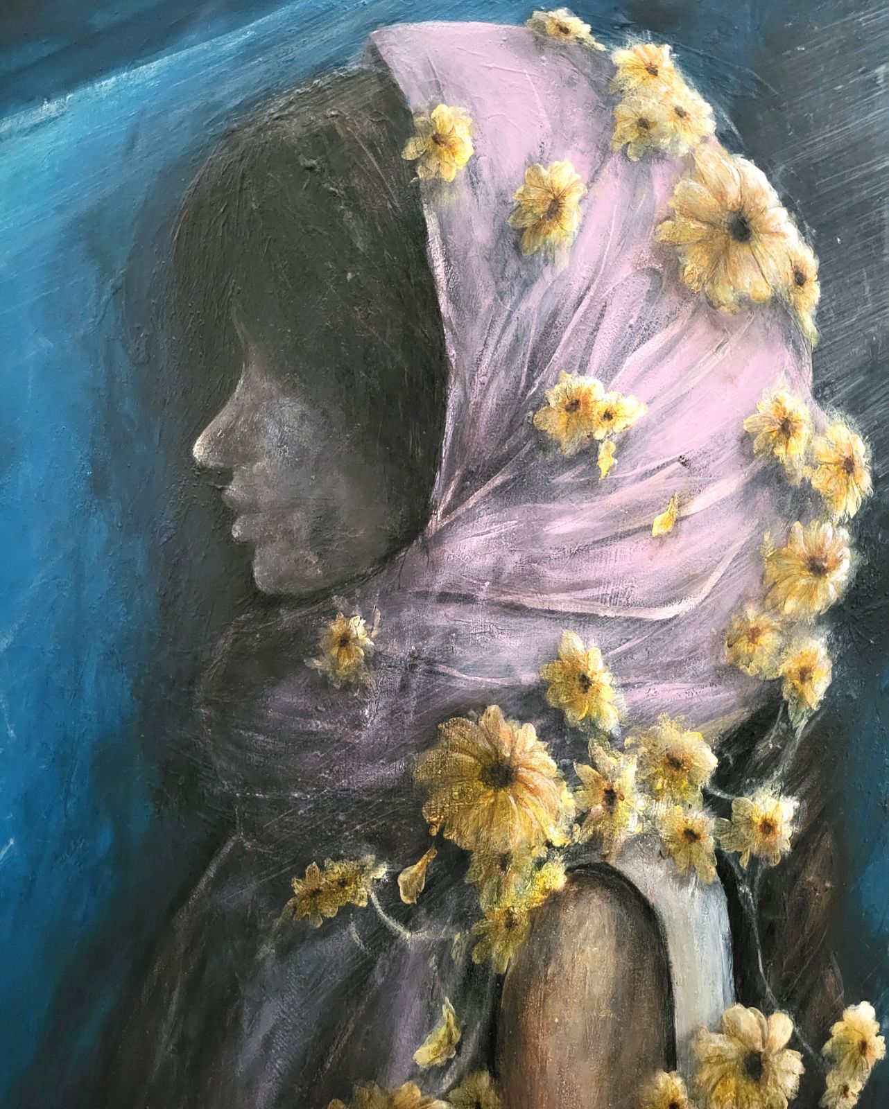 戦場に在る静寂の時 / モダン画 145×112㎝ キャンバス F80 原画限り 戦場に在る静寂の時 / モダン画 キャンバス 145×112㎝ F80号