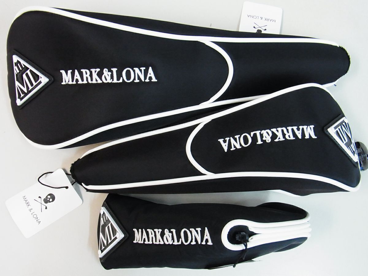 正規 MARK-LONA マーク-ロナ CD9-TNDR CD9-TNFW CD9-TNPC トライアングルロゴヘッドカバー DR&FW-PT MCS-3D-SH ブラック黒 3個セット