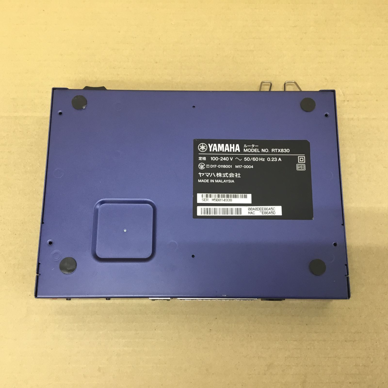 中古】ヤマハ ルーター RTX830 通電確認済み 送料 無料 14時まで