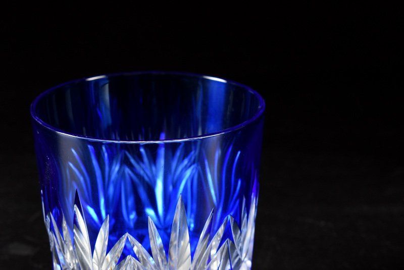 ホヤクリスタル 色被せ切子