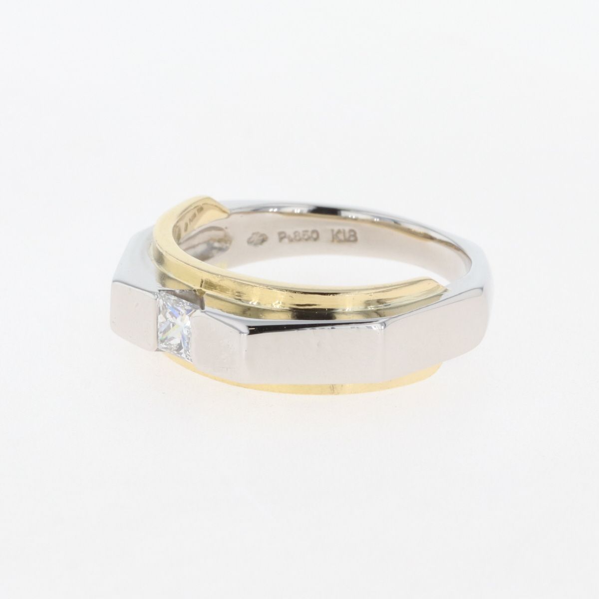 ダイヤモンド デザインリング プラチナ イエローゴールド YG 指輪 