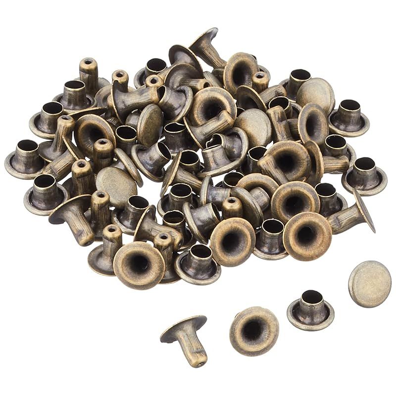 イチネンアクセス ファミリーツール FAMILY TOOL 片面カシメ 小 頭径6mm×足長5.5mm アンティークゴールド 40組入 0