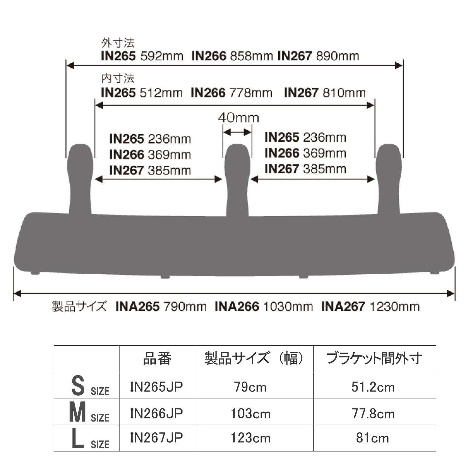 新品  IN267JP 1230mm Lサイズ inno フェアリング カーメイ