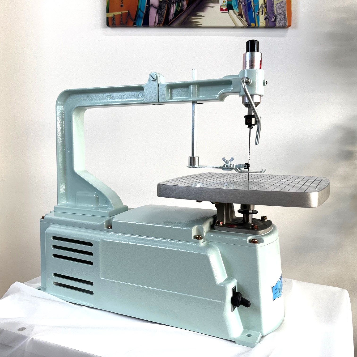 旭工機 AF-eco1 新色 エンジェルブルー 旭工機製 メーカー保証2年 電動糸のこ盤 卓上糸のこ盤 12台