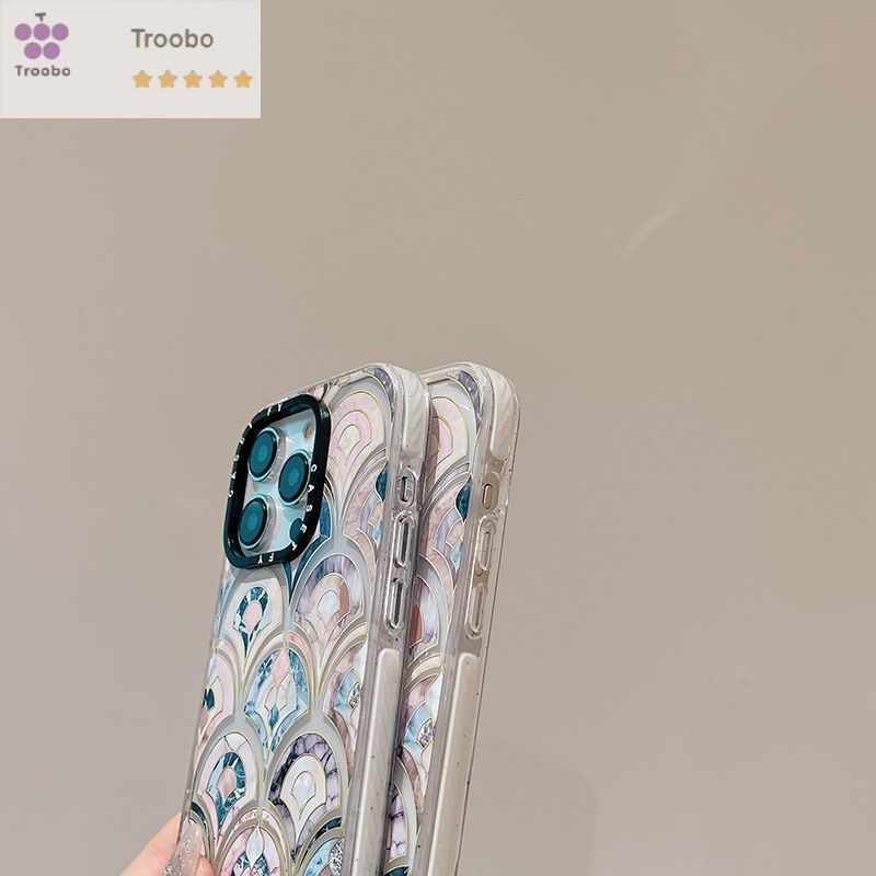 マーブル模様 iPhone保護ケース CASETiFY クリア ソフトケース