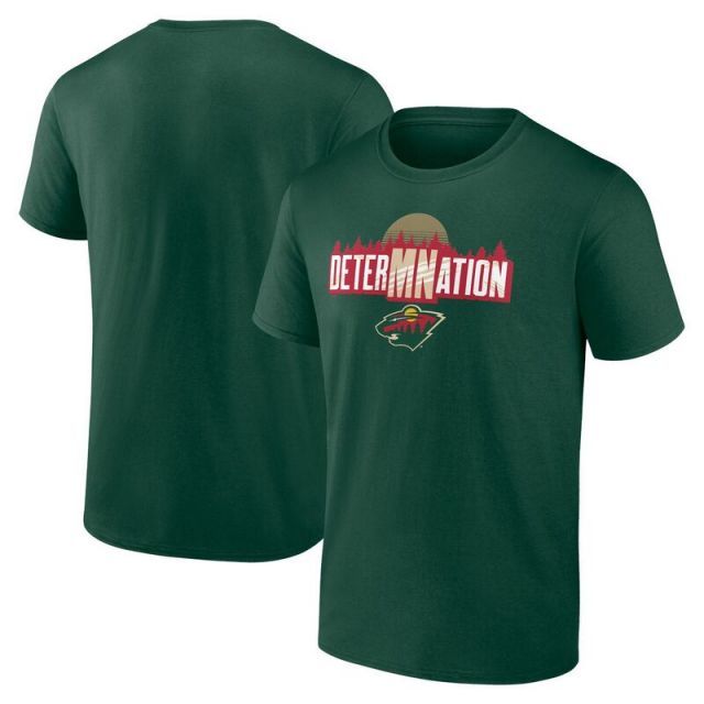 【送料無料】 アンブランデッド メンズ Tシャツ トップス Men's Fanatics Branded Green Minnesota Wild Local T-Shirt Wld Green