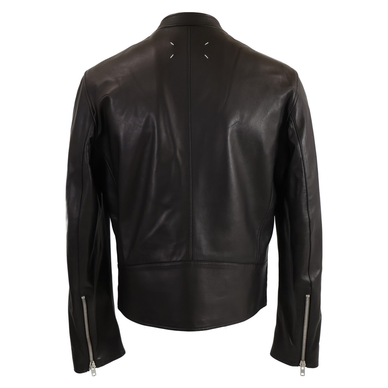 Maison Margiela メゾンマルジェラ 国内正規 美品 22年製 S50AM0489 5-ZIP LEATHER JACKET ラムレザー  八の字 ライダース 48 - メルカリ