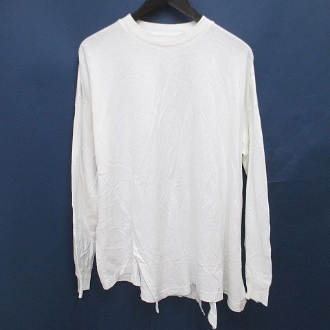 nagonstansホワイトロングTシャツ ナゴンスタンス nagonstans 長袖 Tシャツ カットソー ロンT M