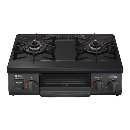 本体のみ リンナイ ガステーブル 都市ガス用 右強火 KSR563BKR-13A ブラック系
