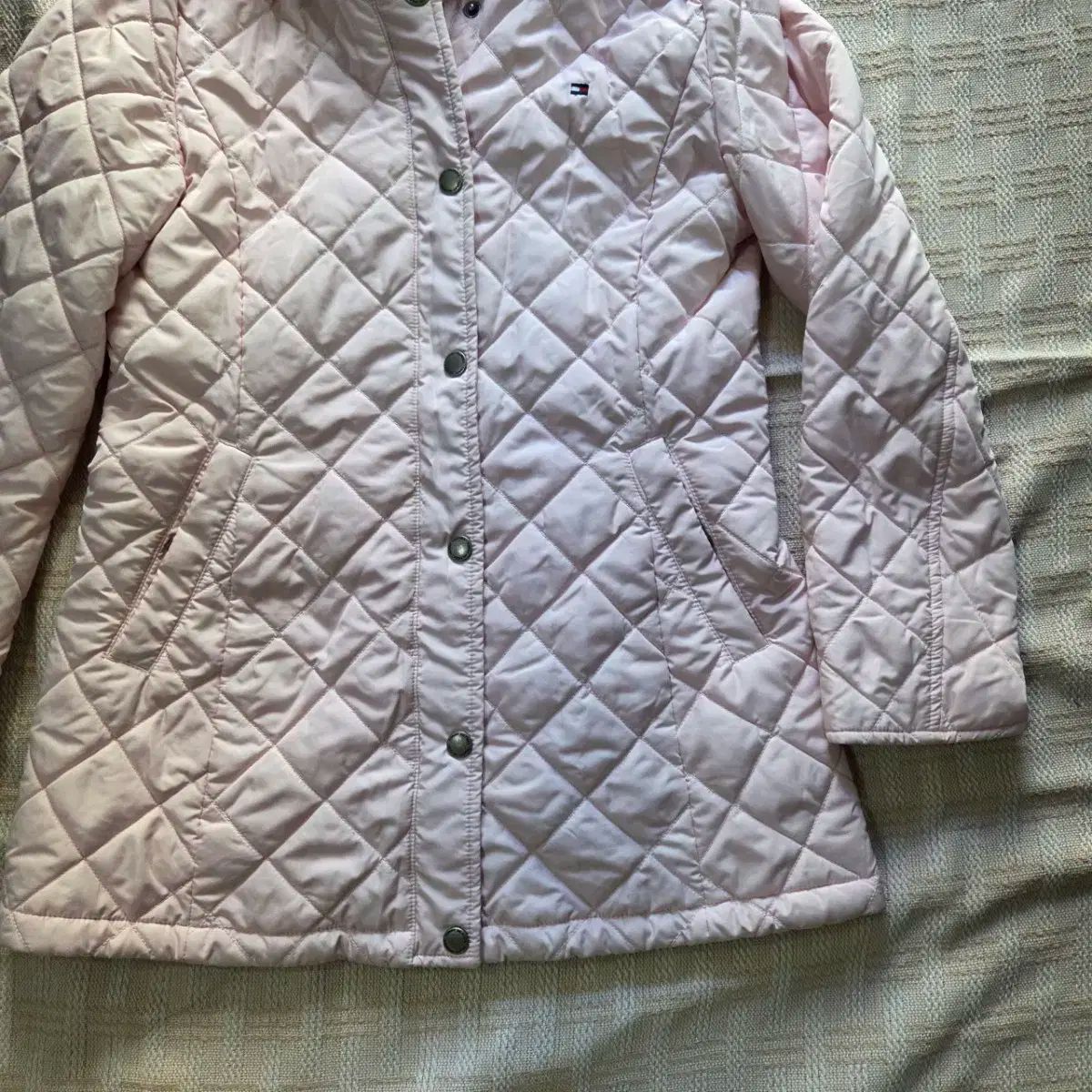  Tommy Hilfiger トミーヒルフィガー ピンク キルティング フード ジャケット 140 その他 ジャケット ブルゾン