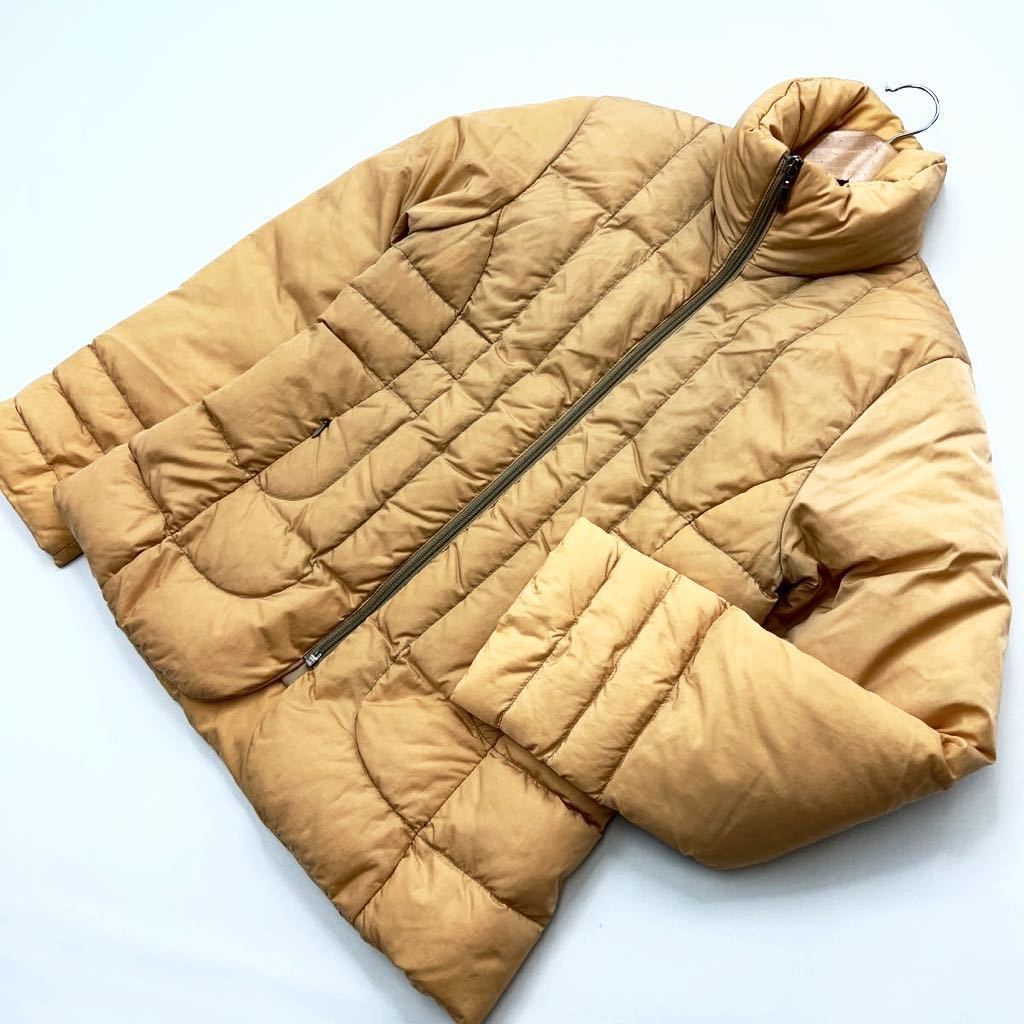 モンクレール MONCLER 日本正規 茶タグ ダウン ジャケット コート イエローベージュ 1 レディース リッチな最 アウター♪ BH97