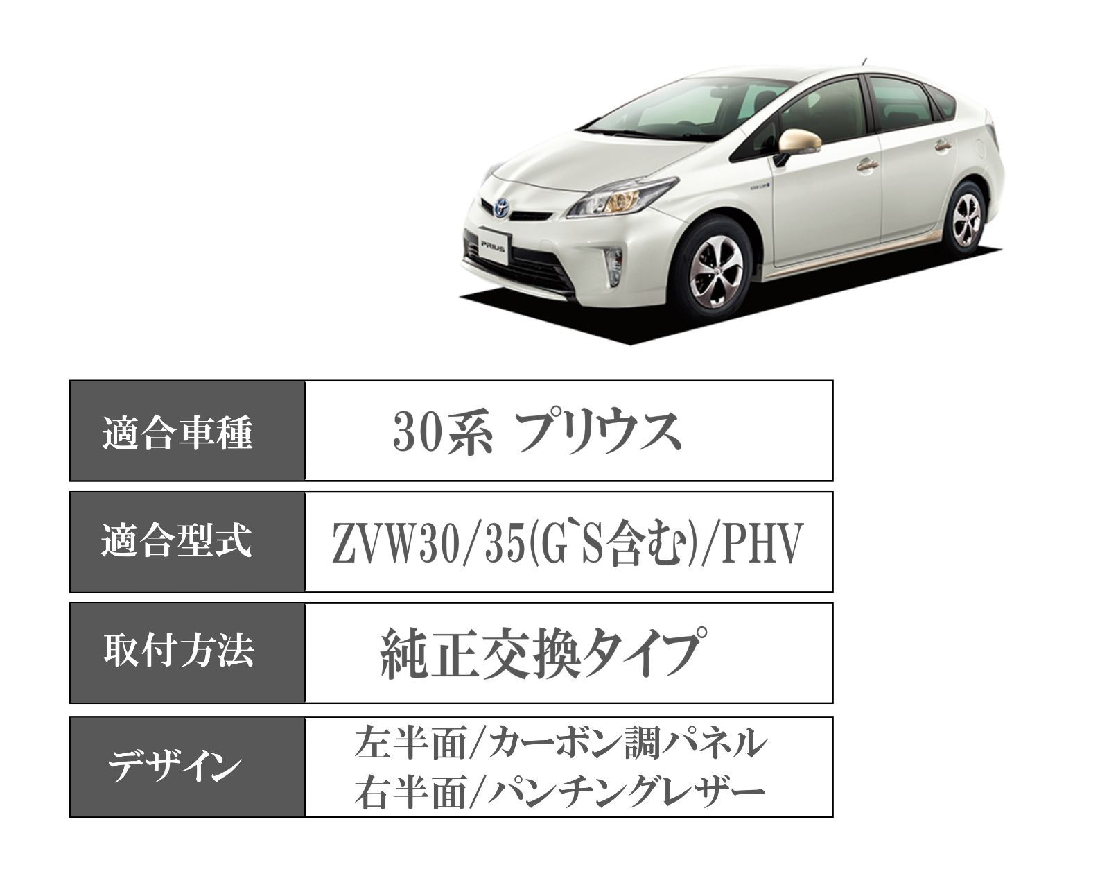 プリウス　ＺＶＷ３０　後期　純正　Ｇ's　シフトパネル