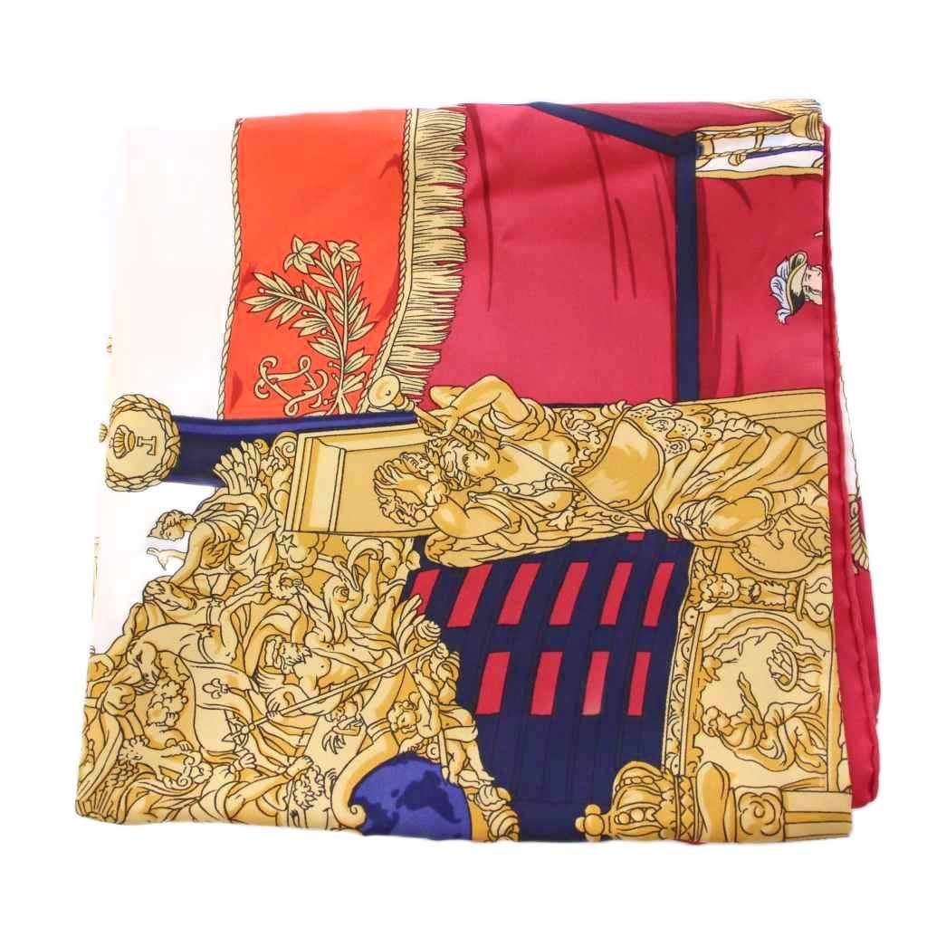 エルメス HERMES カレ90 VUE DU CARROSSE DE LA GALERE LA REALE