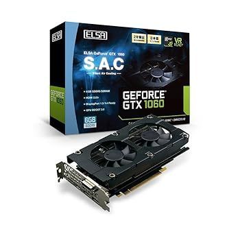 (非常に良い)ELSA GeForce GTX 1060 6GB S.A.C グラフィックスボード VD6174 GD1060-6GERS
