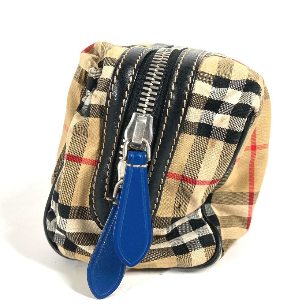 BURBERRY バーバリー セカンドバッグ チェック レザー