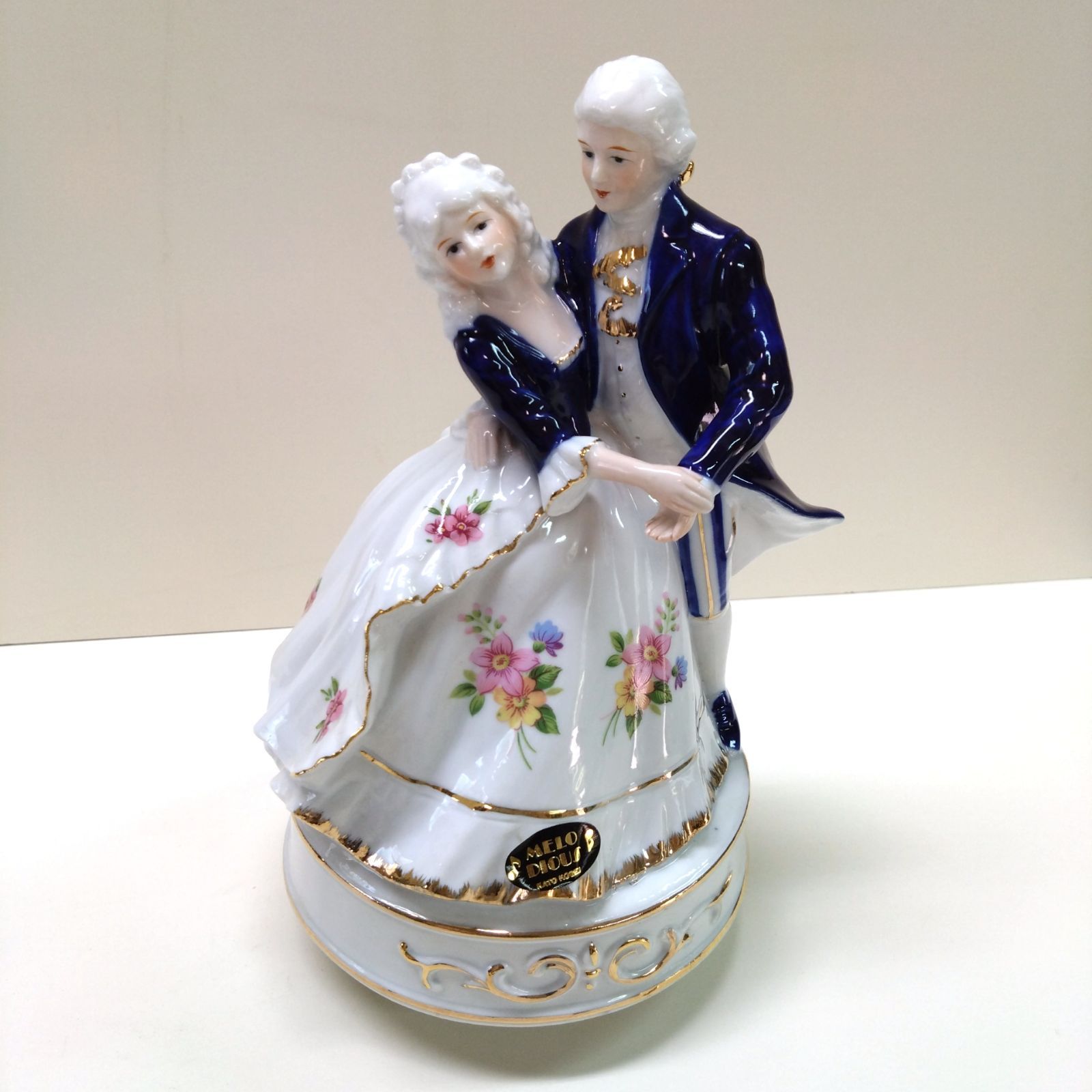 5958 加藤工芸 KATO KOGEI 陶器オルゴール人形 日本製 レトロ